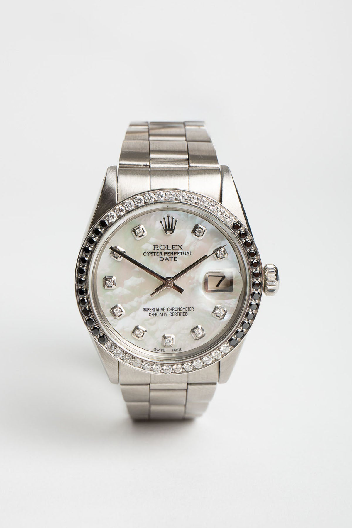 Rolex | Vintage Rolex Diamond Oyster Perpetual Date Watch