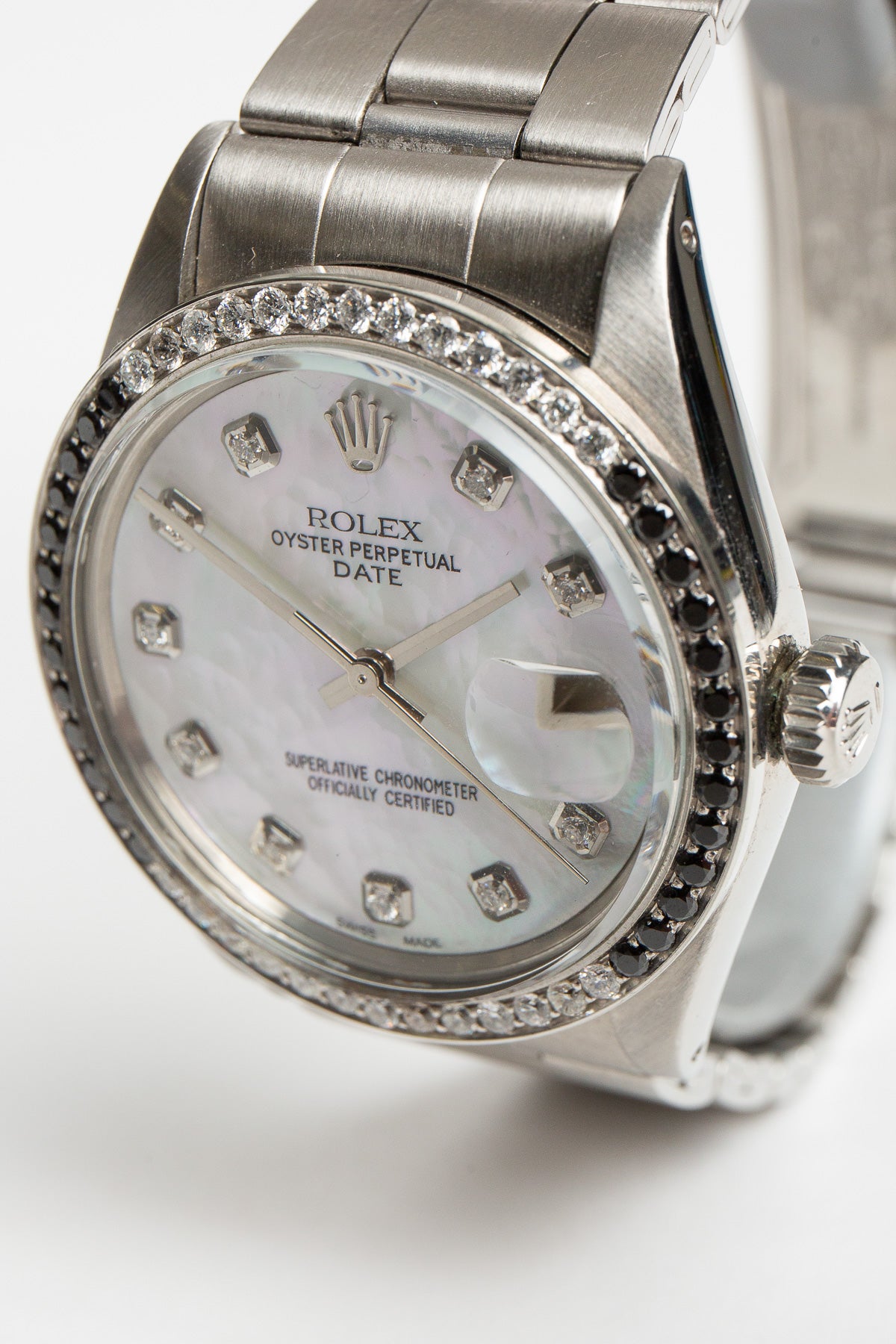 Rolex | Vintage Rolex Diamond Oyster Perpetual Date Watch