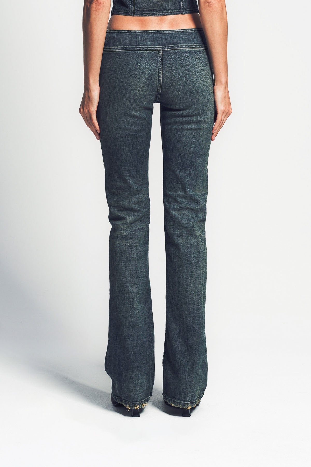 BALENCIAGA | BUCKLE BOOTCUT JEANS