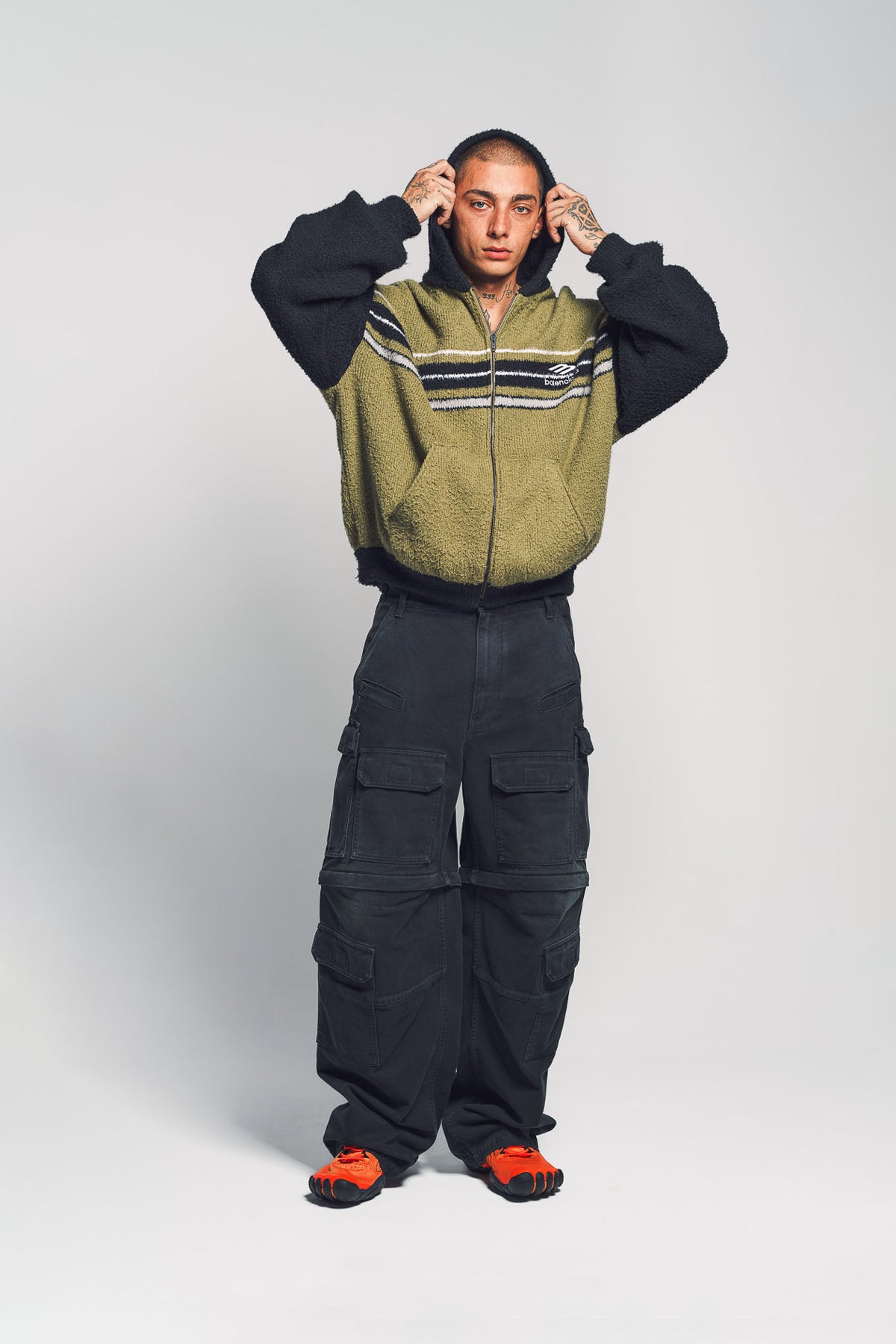 BALENCIAGA | CUT-UP TRACKSUIT PANTS