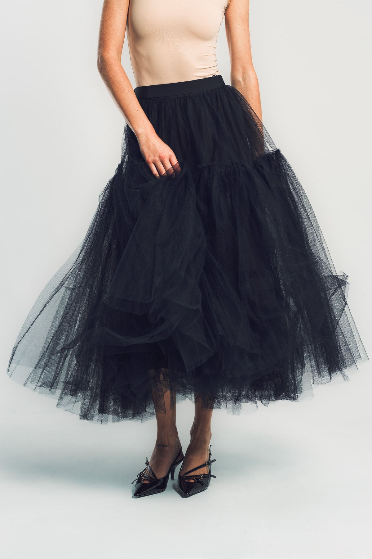 ERDEM | TULLE FULL MIDI SKIRT