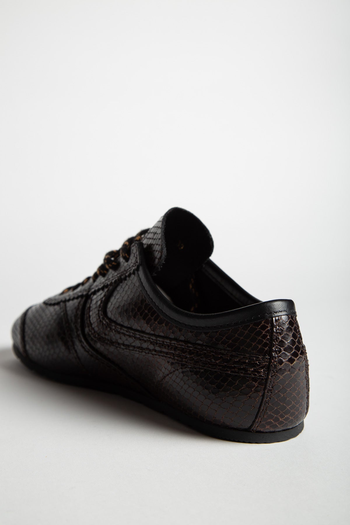 DRIES VAN NOTEN | SNAKE EMBOSSED LOW SNEAKERS