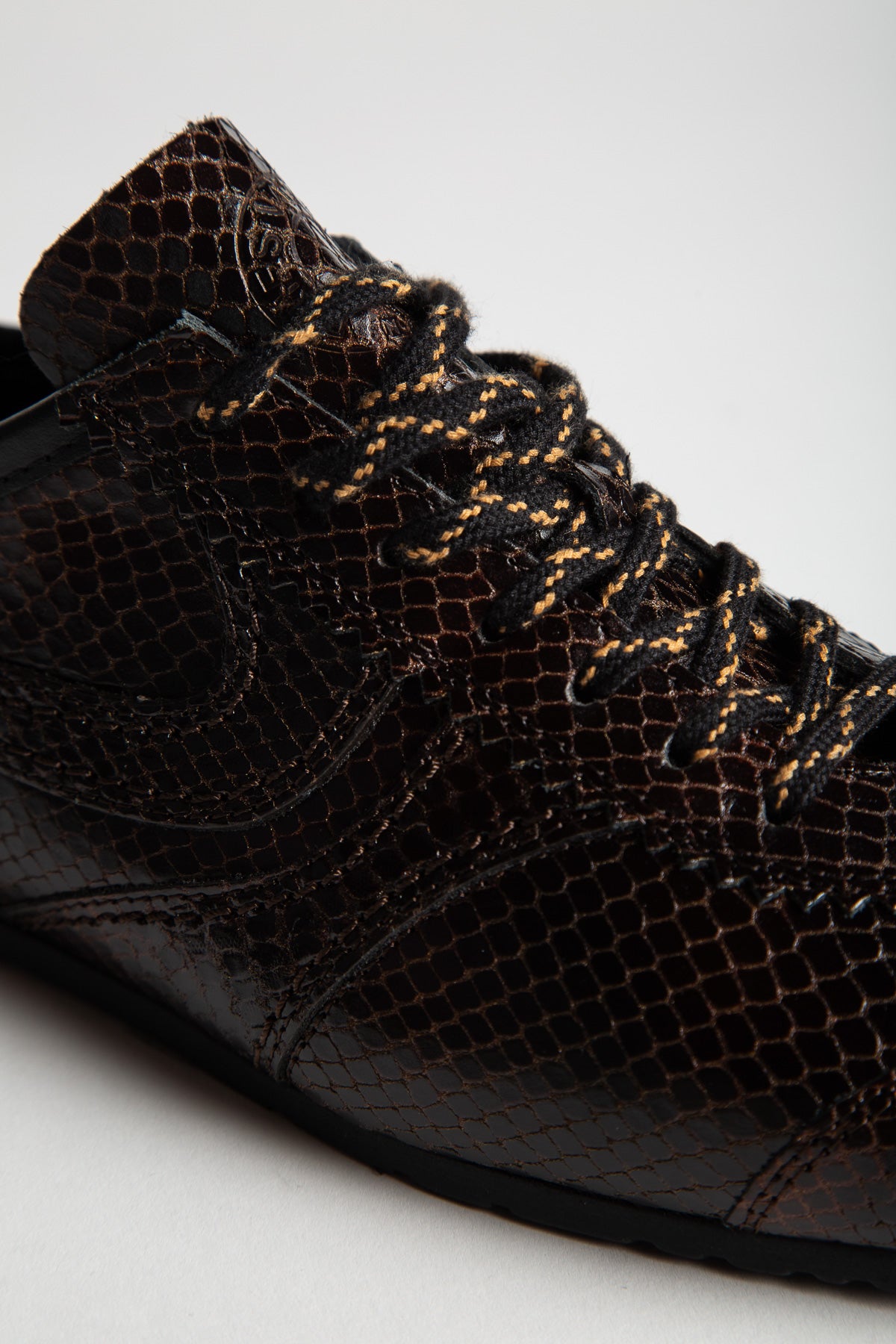 DRIES VAN NOTEN | SNAKE EMBOSSED LOW SNEAKERS