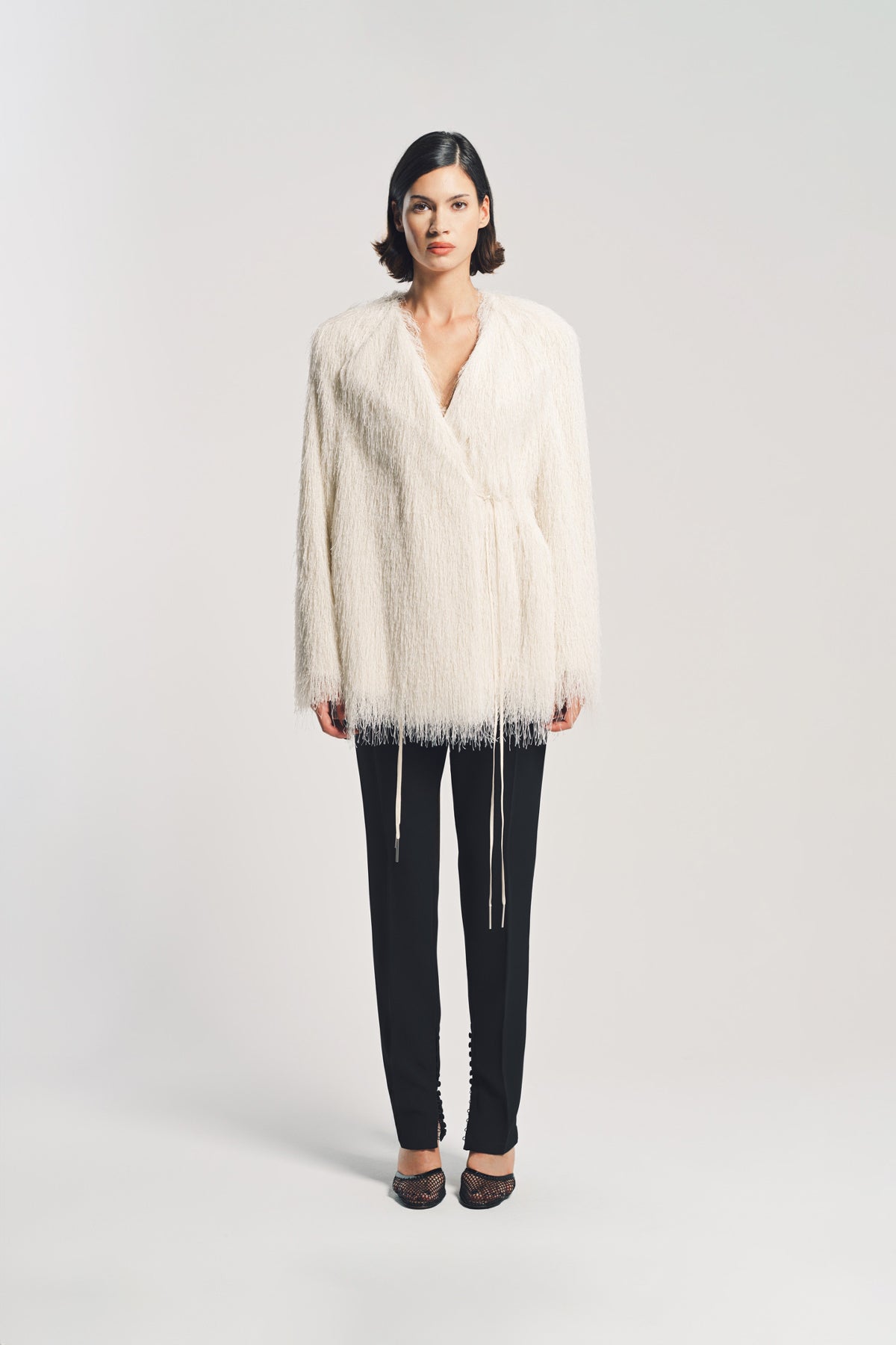 フェザープリントブラウス　DRIES VAN NOTEN フェザープリントブラウス DRIES VAN NOTEN