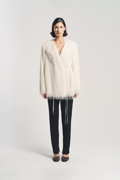 Dries Van Noten 2021-22aw ファージャケット XS DRIES VAN NOTEN | FRINGED JACKET