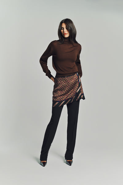 K*ン様 Dries Van Noten 紫茶色 Vネックニット 中古・古着通販】DRIES