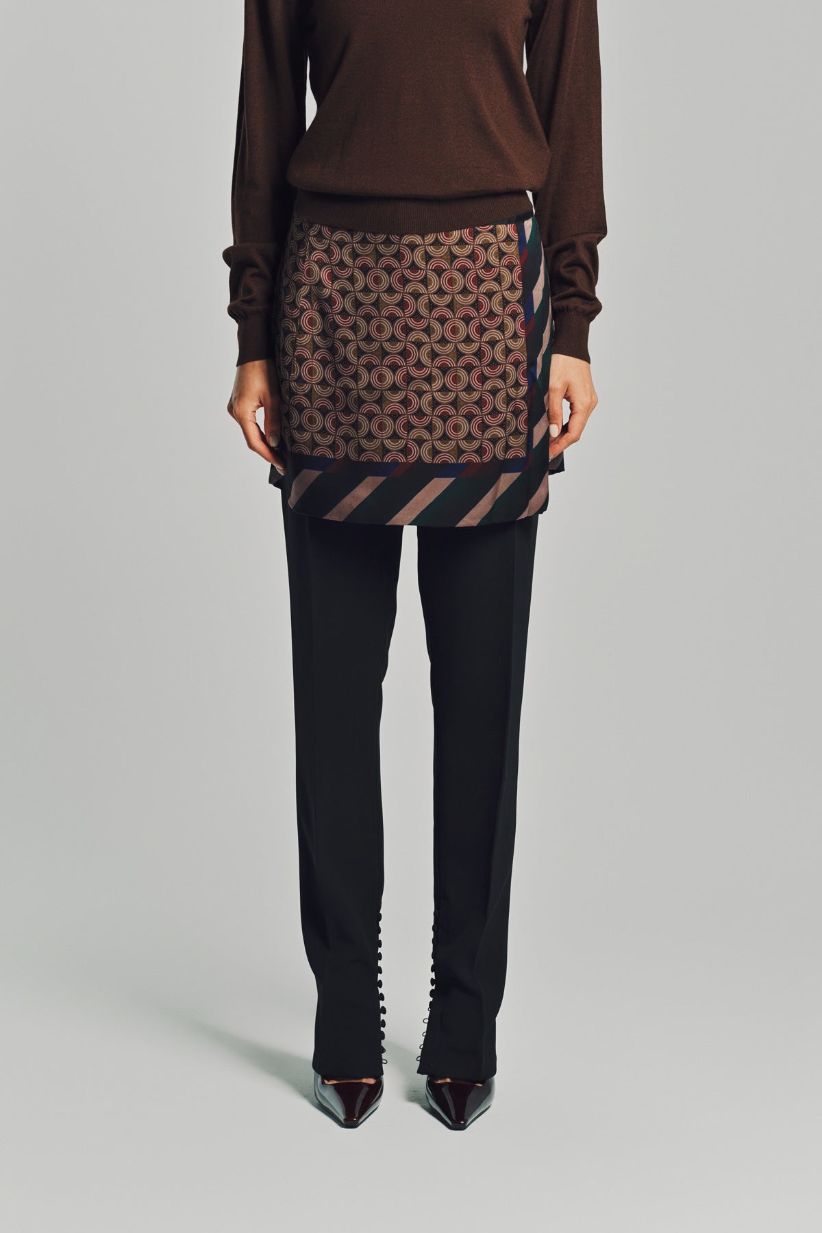 DRIES VAN NOTEN | PRINTED WRAP SKIRT