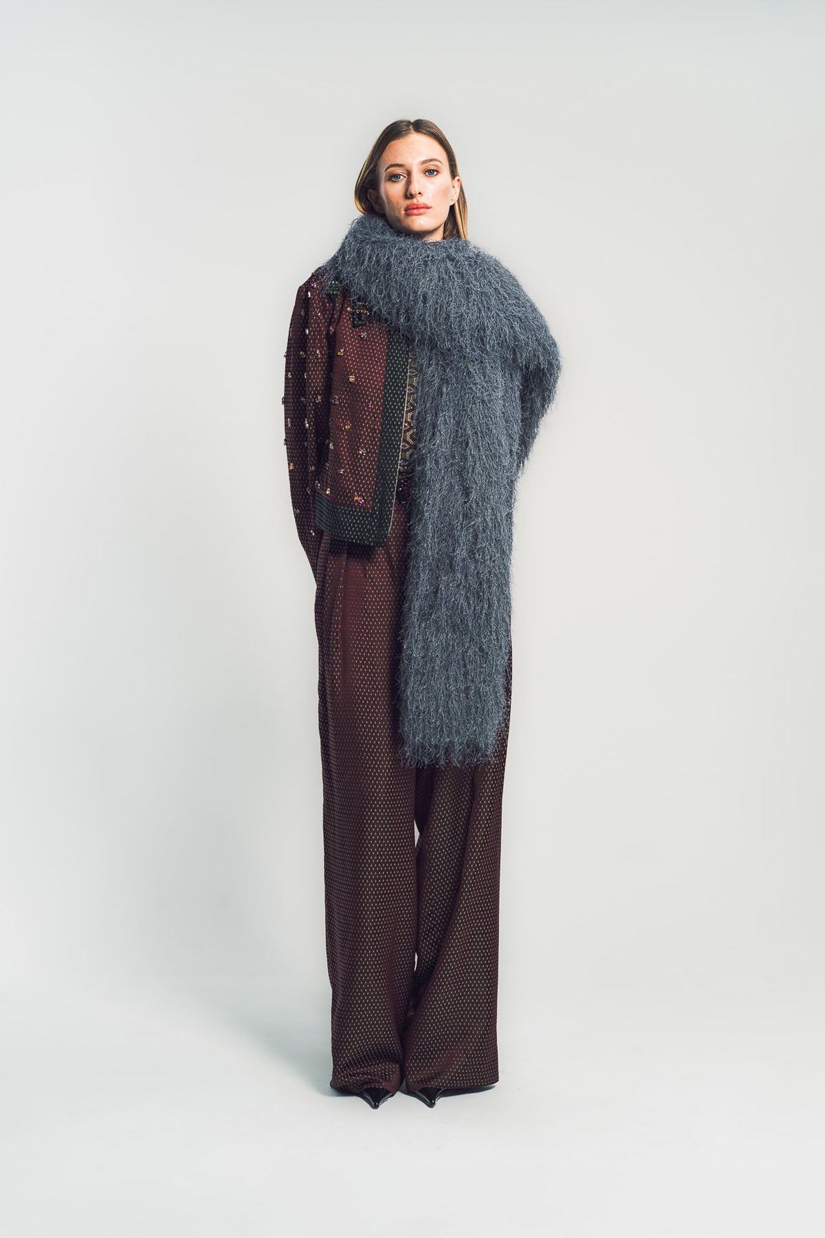 DRIES VAN NOTEN | FRINGE SCARF