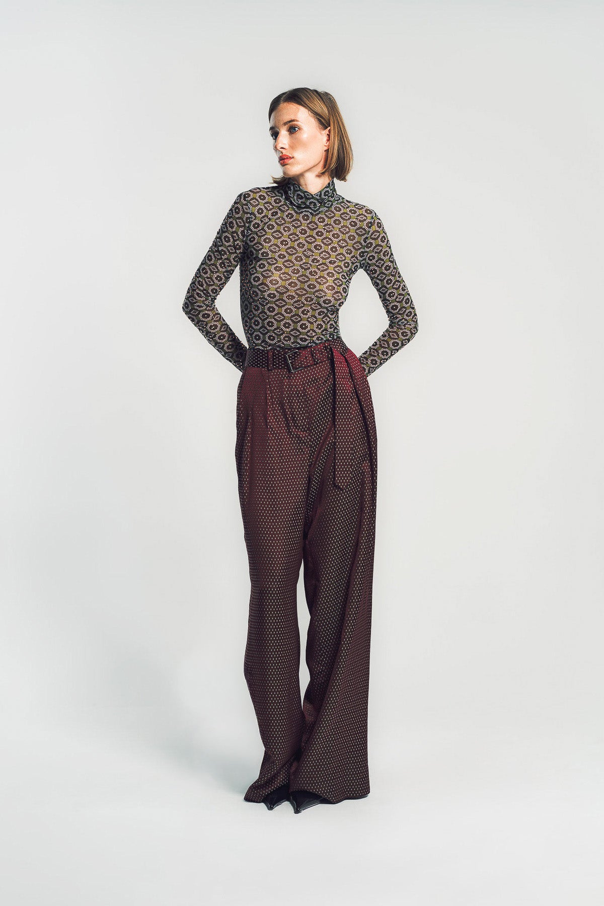 DRIES VAN NOTEN | EMBELLISHED TURTLENECK TEE