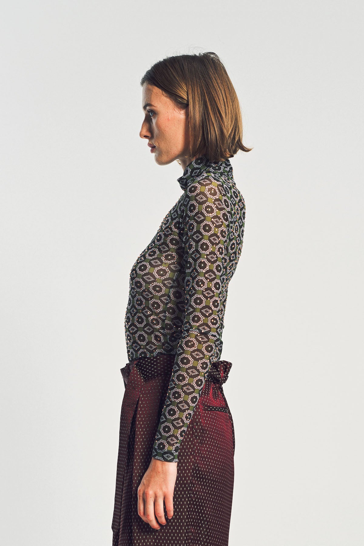 DRIES VAN NOTEN | EMBELLISHED TURTLENECK TEE