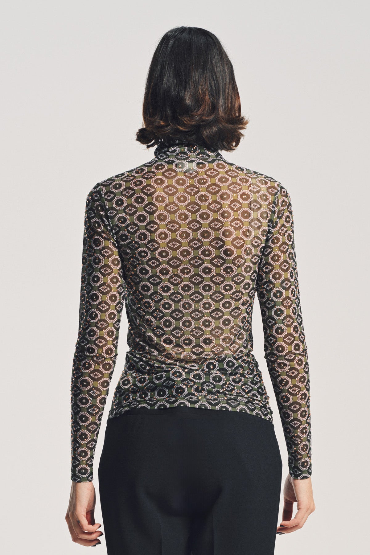 DRIES VAN NOTEN | EMBELLISHED TURTLENECK TEE