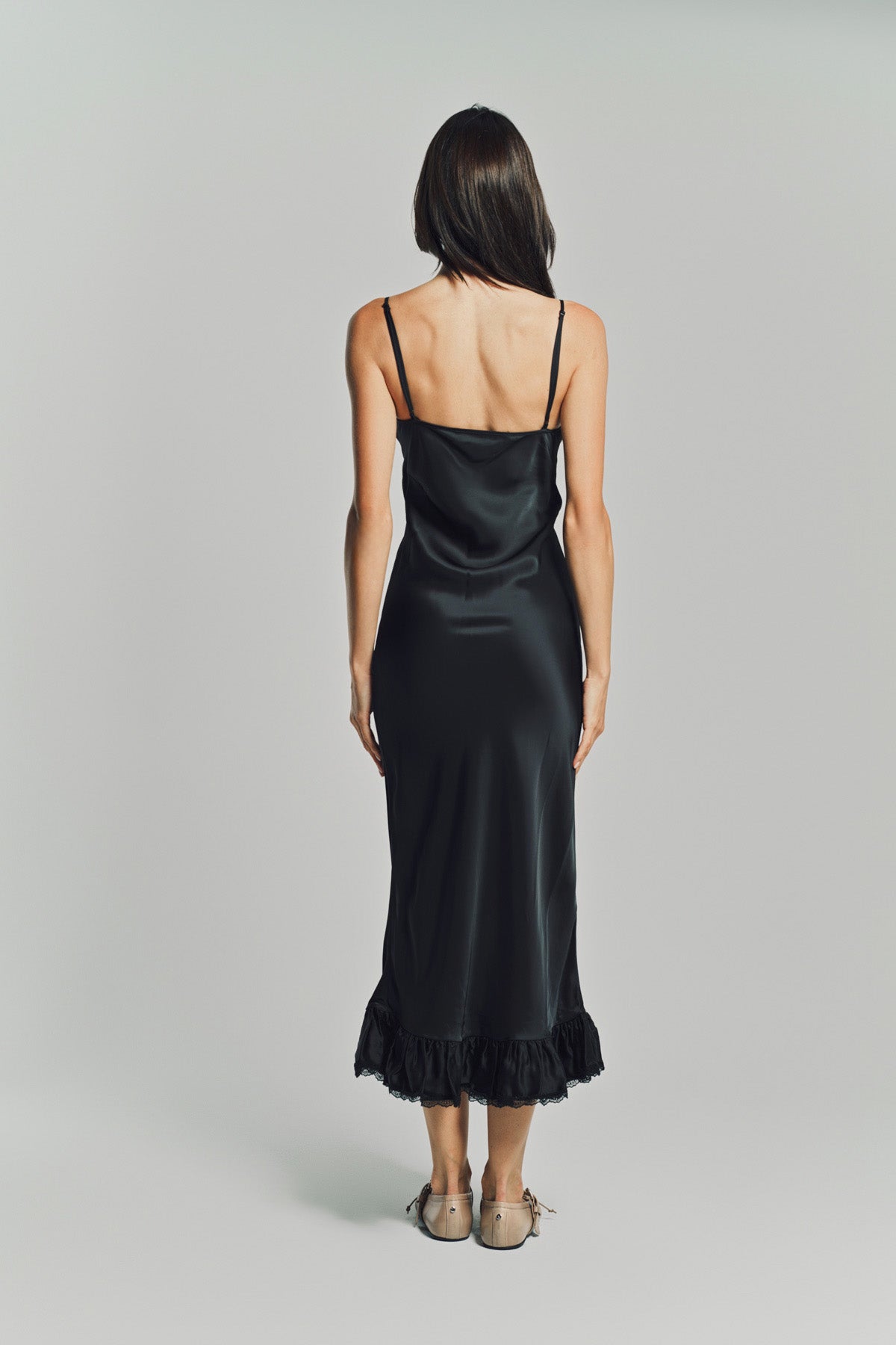 MERUERT TOLEGEN | LIQUID TRIM SLIP DRESS