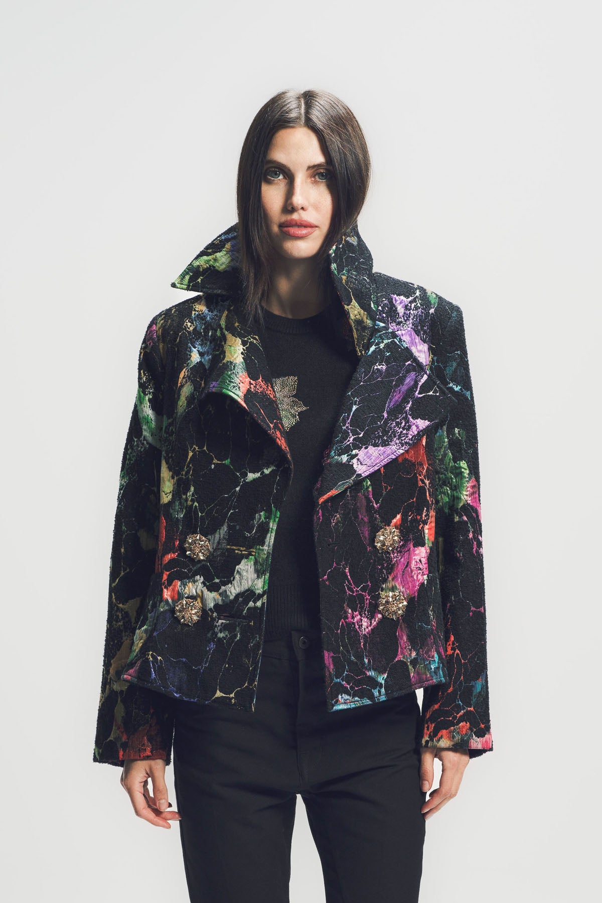 LIBERTINE | ‘POMPEII’ ASYMMETRICAL LAPEL JACKET