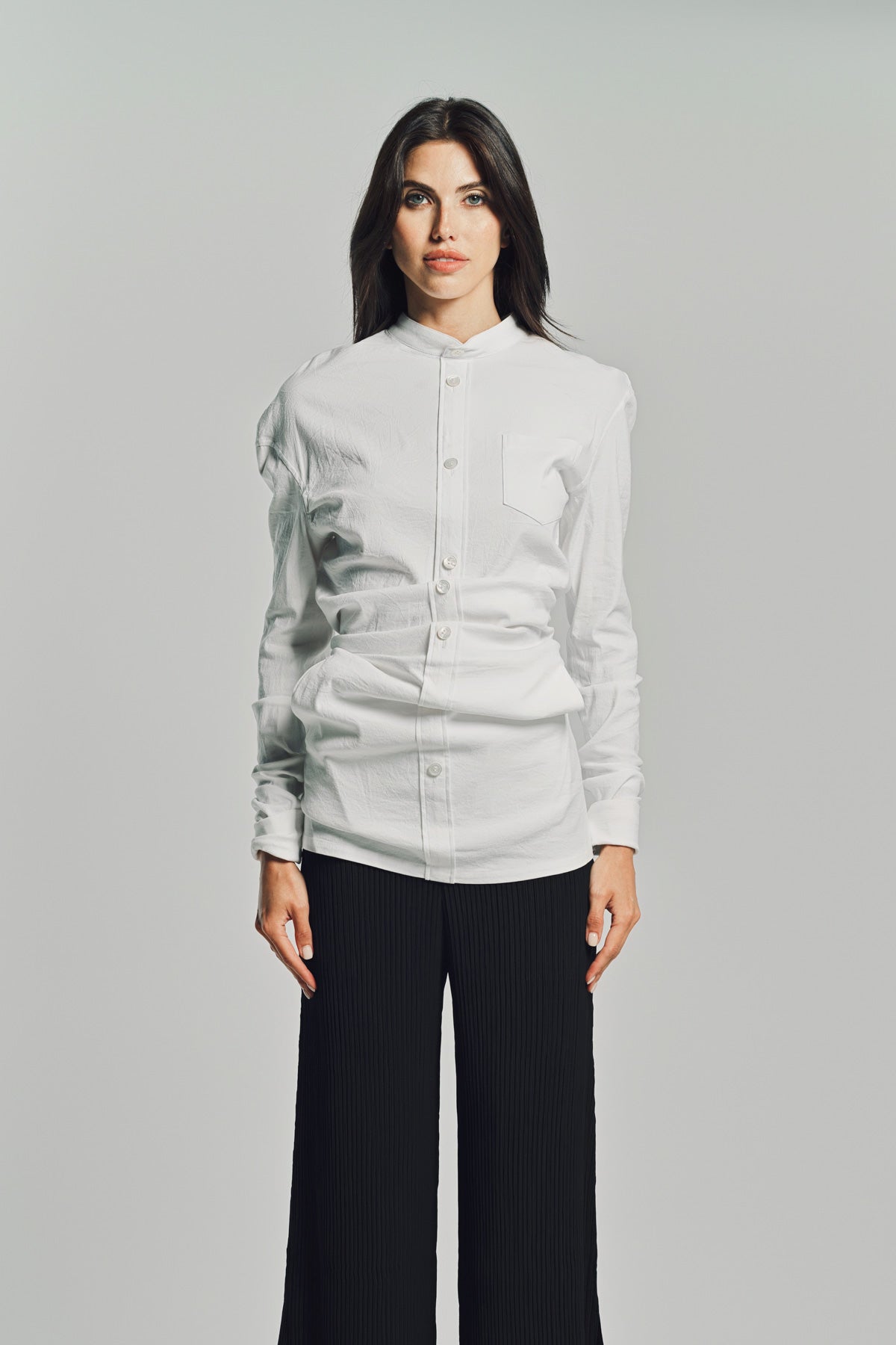 me ISSEY MIYAKE 丸首 半袖 トップス 2018ss ISSEY MIYAKE | LIKE TORSO LIKE SHIRT