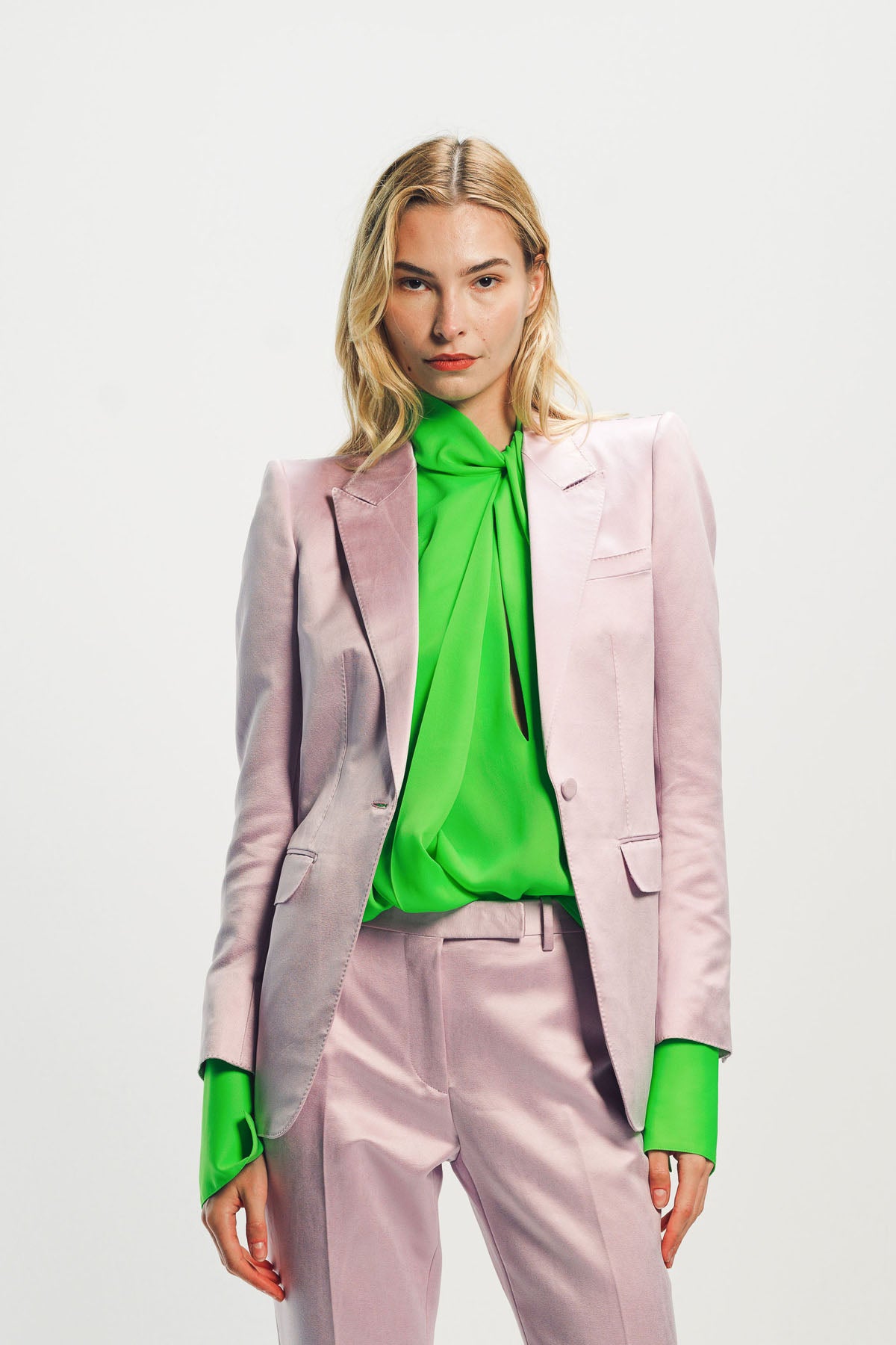 TOM FORD | WASHED COTTON SILK BLEND DUCHESSE SINGLE BREASTED JACKET