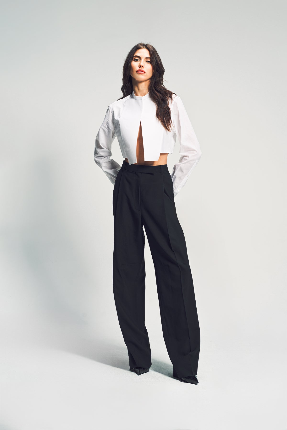 TOM FORD | COTTON VOILE CROPPED SHIRT