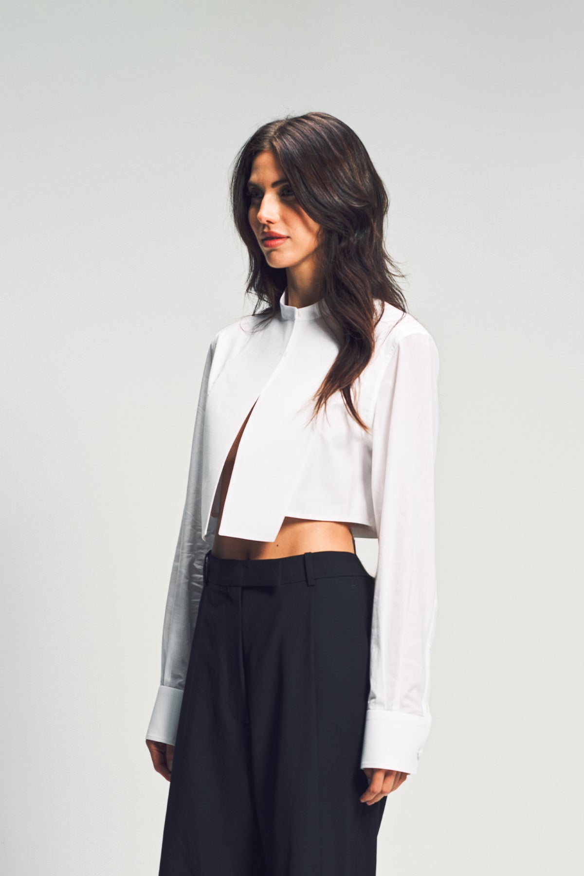 TOM FORD | COTTON VOILE CROPPED SHIRT