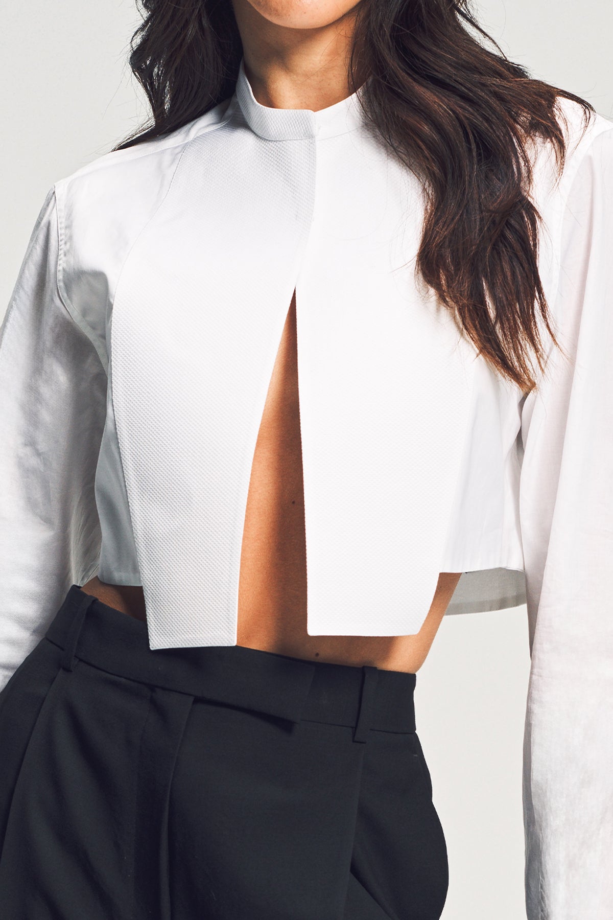 TOM FORD | COTTON VOILE CROPPED SHIRT