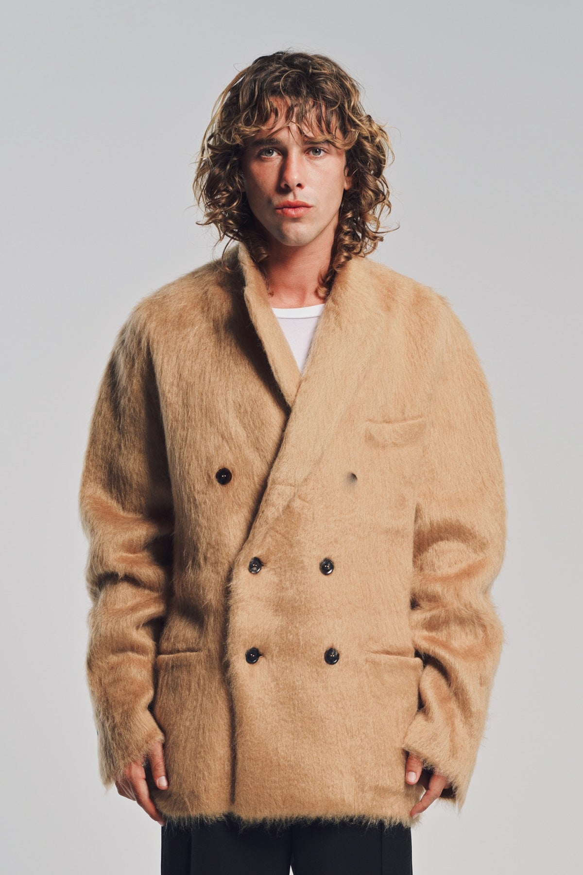 TOM FORD | MOHAIR DOUBLE BREASTED JACKET