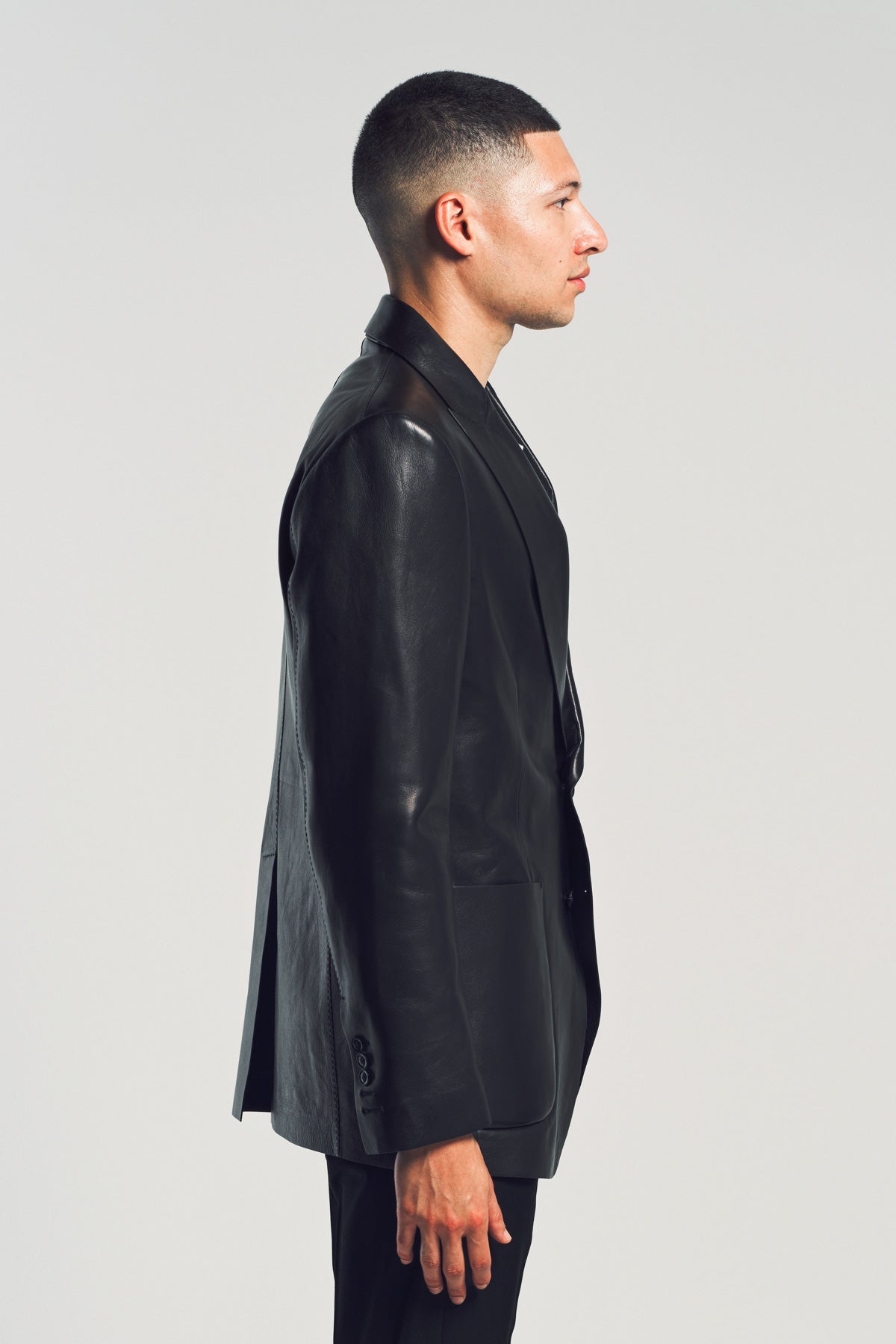 TOM FORD | BUTTERY LEATHER BONDED BLAZER