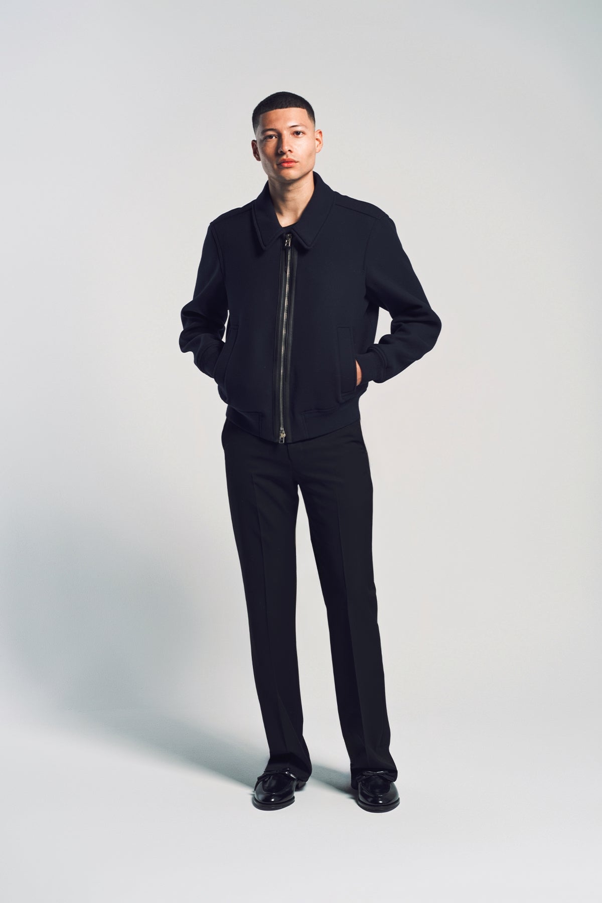 TOM FORD | DOUBLE FACE TWILL COLLAR BLOUSON