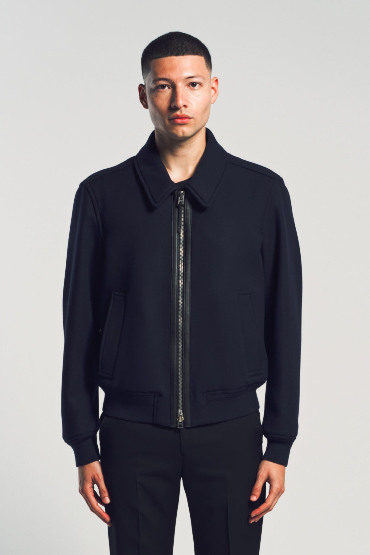 TOM FORD | DOUBLE FACE TWILL COLLAR BLOUSON