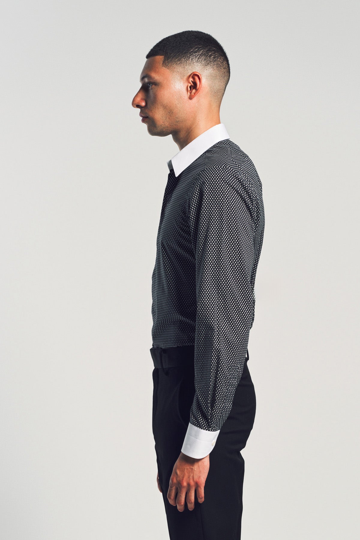 TOM FORD | DIAMOND PRINT COTTON CLASSIC FIT SHIRT