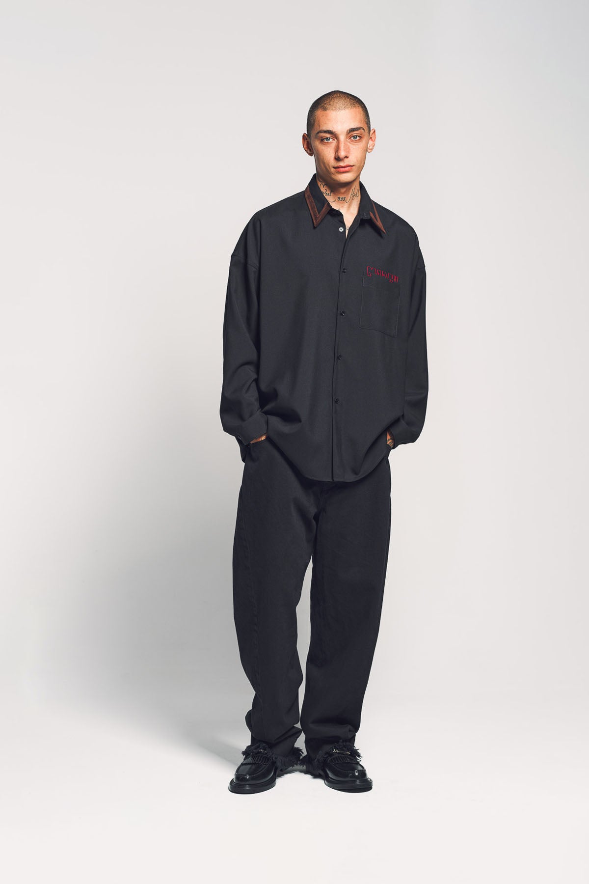 MARNI | TROPICAL WOOL LONG SLEEVE SHIRT