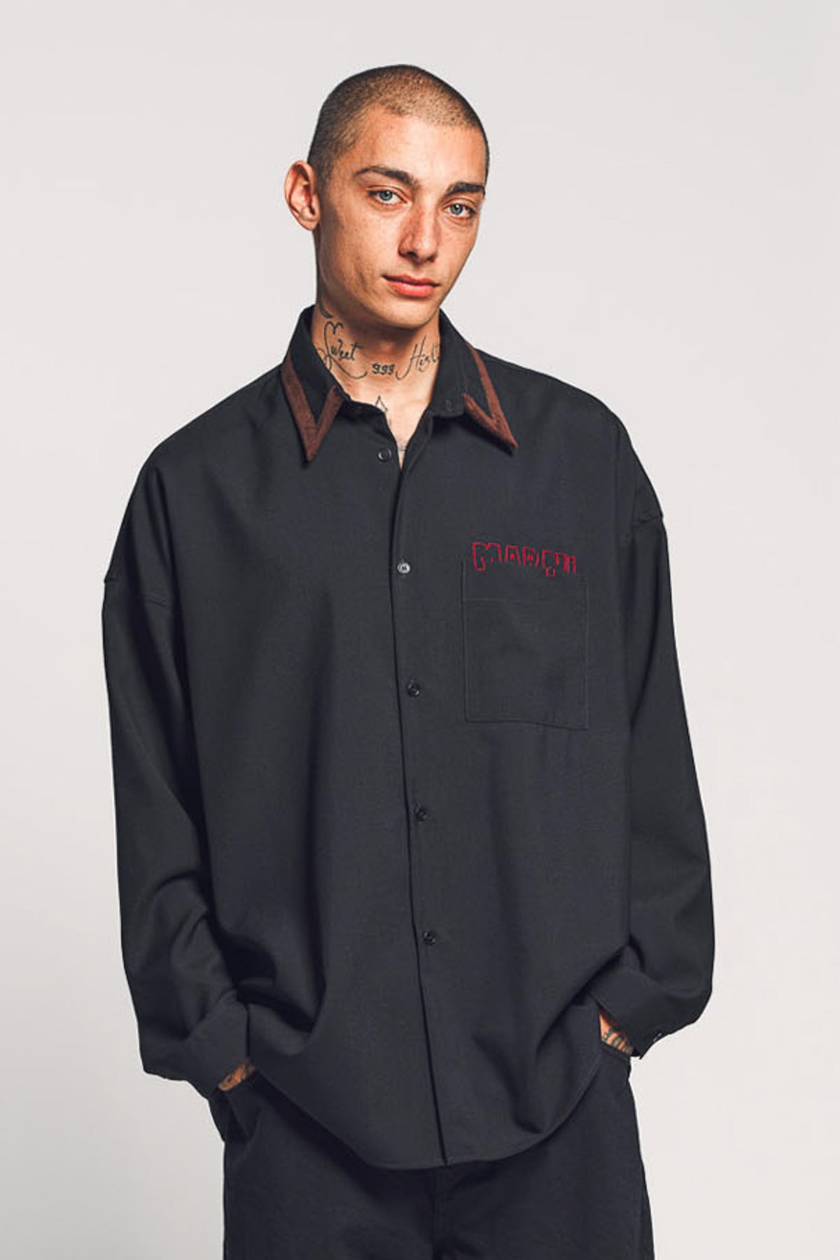 MARNI | TROPICAL WOOL LONG SLEEVE SHIRT