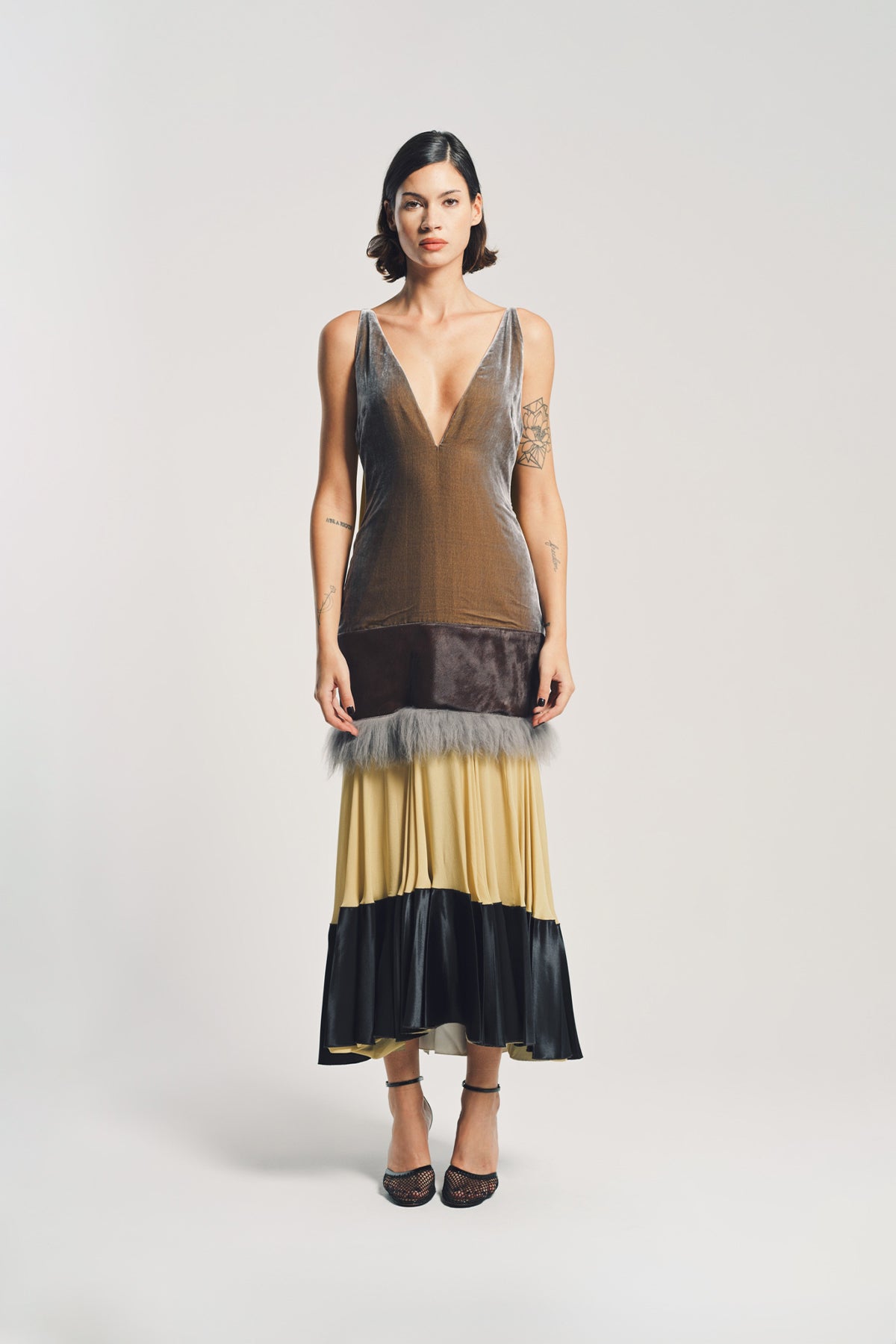MARNI | VELVET LAYERED DRESS