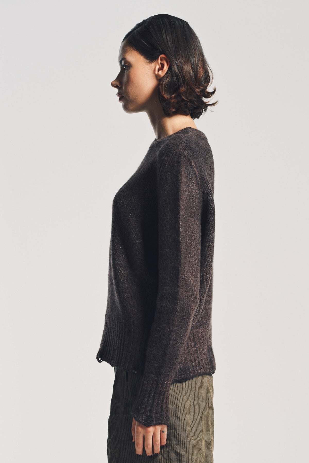 AVANT TOI | PAINTED DESTROYED EDGE SWEATER