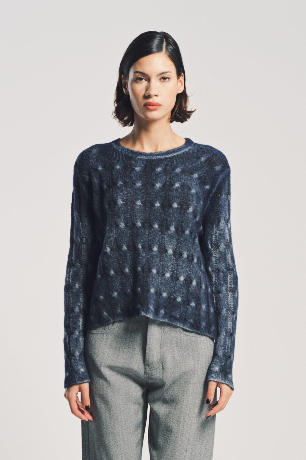 AVANT TOI | PAINTED BRAIDED SWEATER