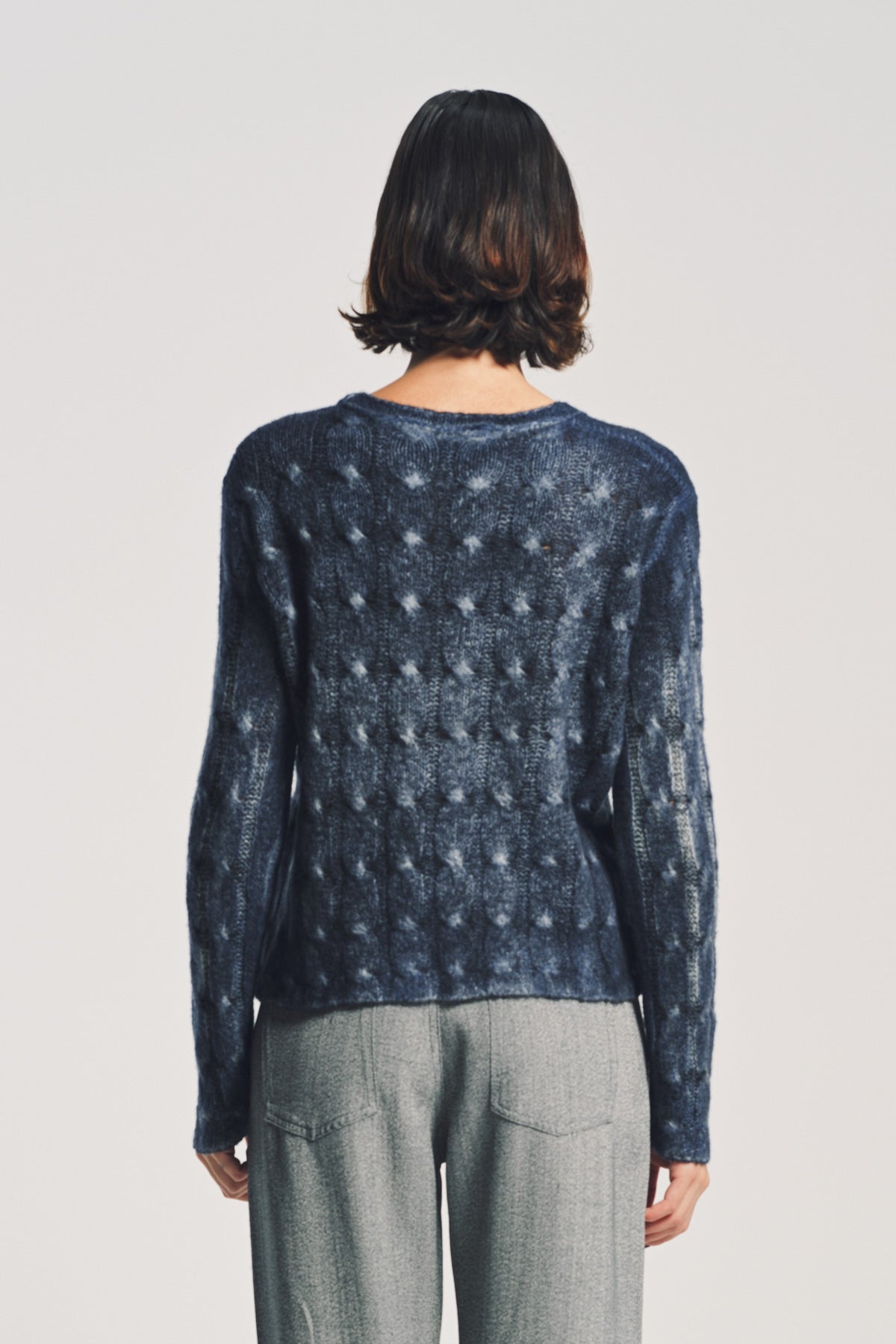 AVANT TOI | PAINTED BRAIDED SWEATER