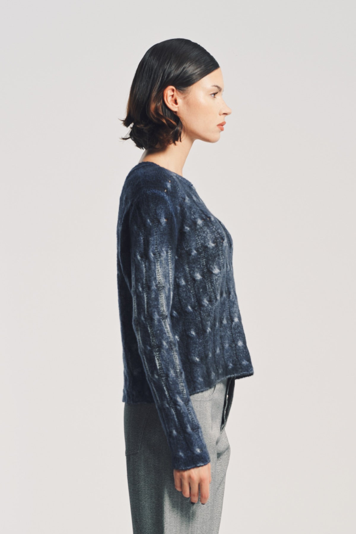 AVANT TOI | PAINTED BRAIDED SWEATER