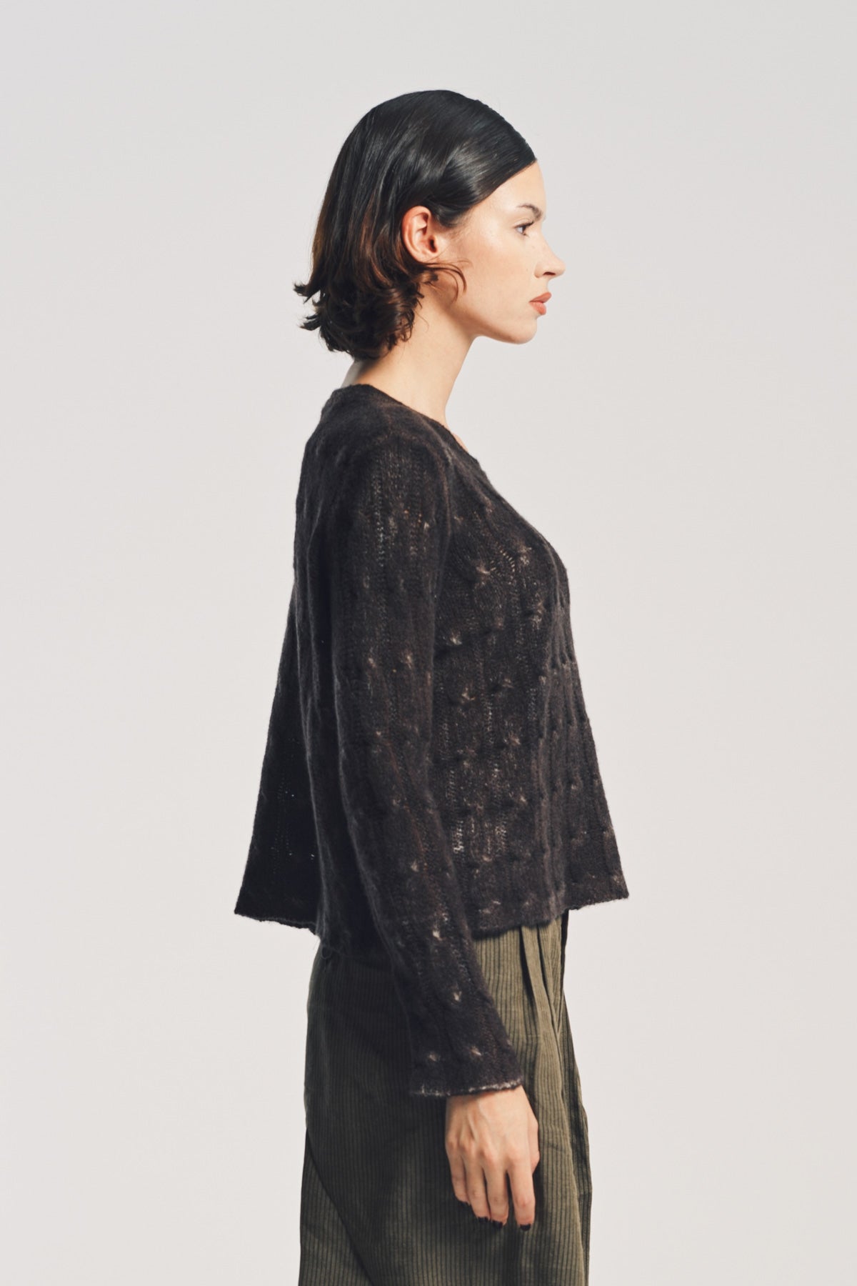 AVANT TOI | PAINTED BRAIDED SWEATER