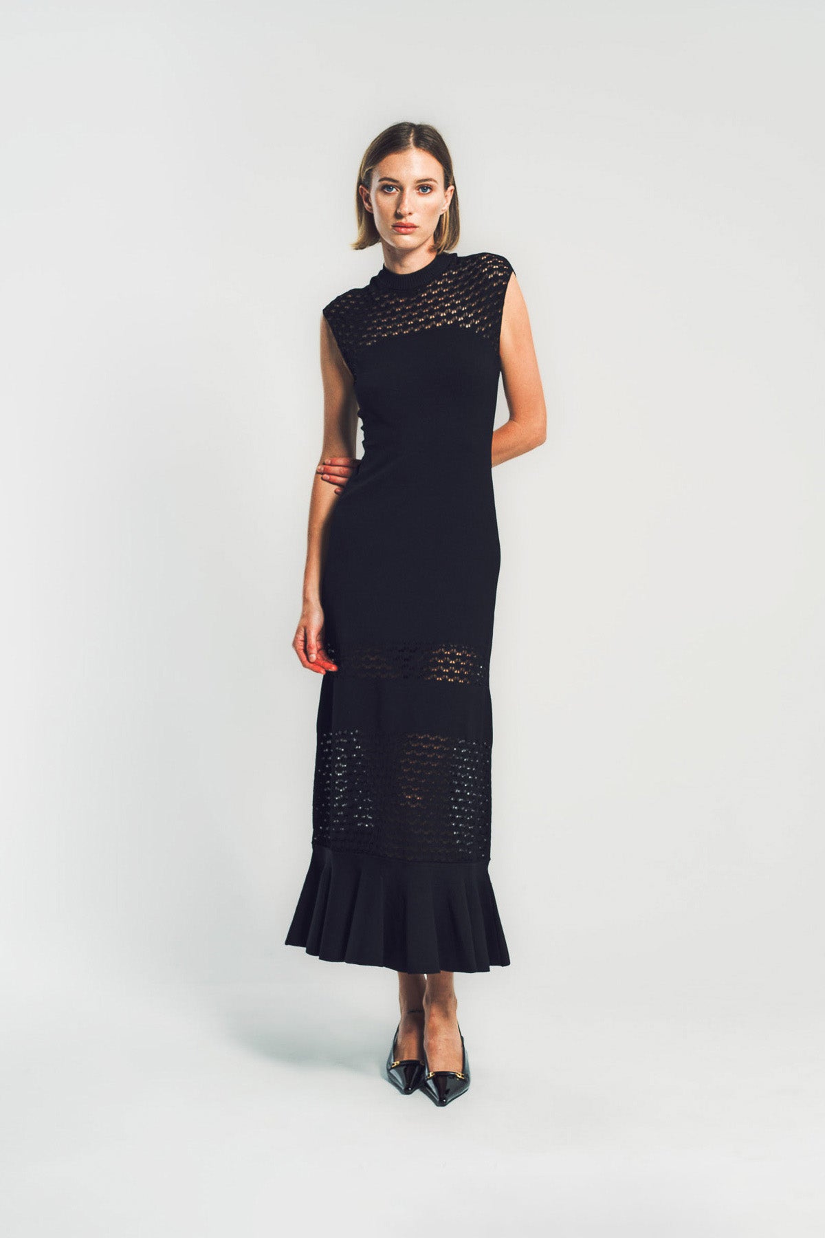 LANVIN | LACE DETAIL DRESS