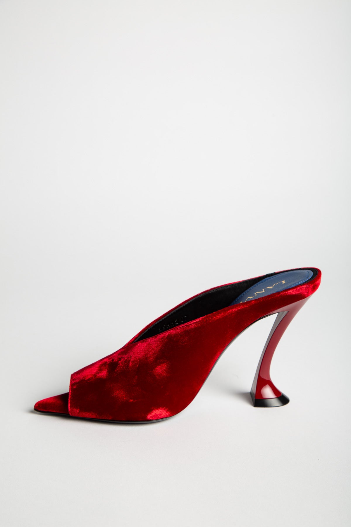 LANVIN | MIDNIGHT STEP MULE IN VELVET