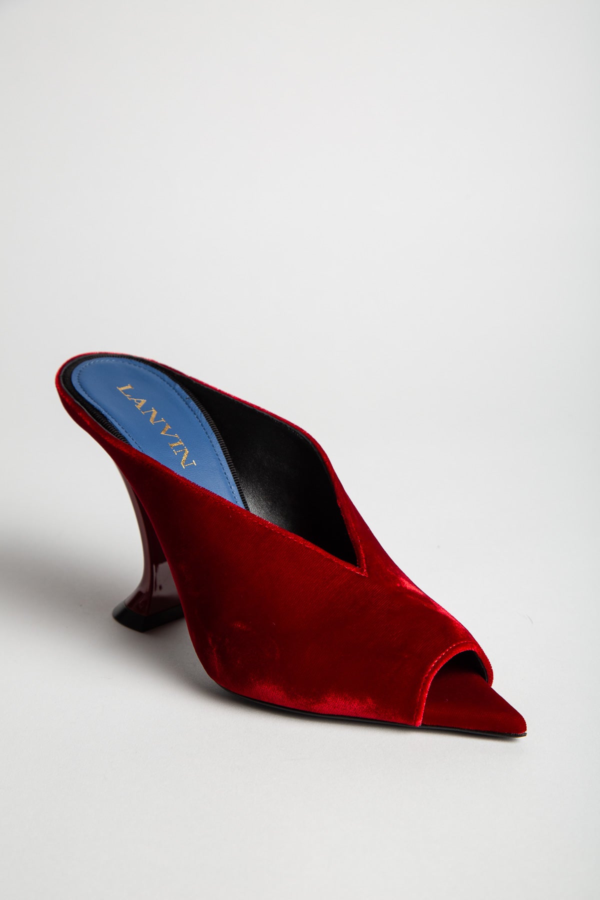 LANVIN | MIDNIGHT STEP MULE IN VELVET