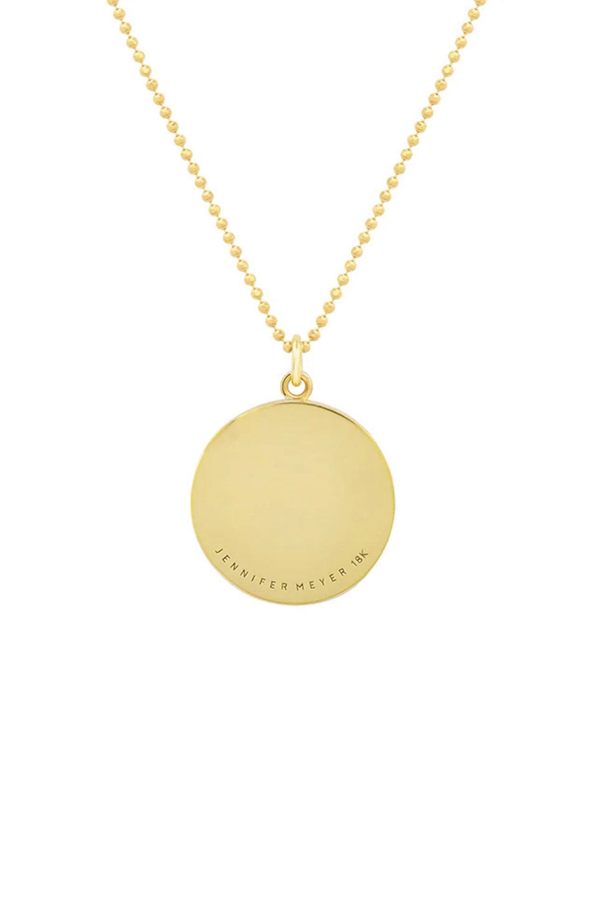 JENNIFER MEYER | TURQUOISE INLAY AND DIAMOND PAVE GOOD LUCK NECKLACE
