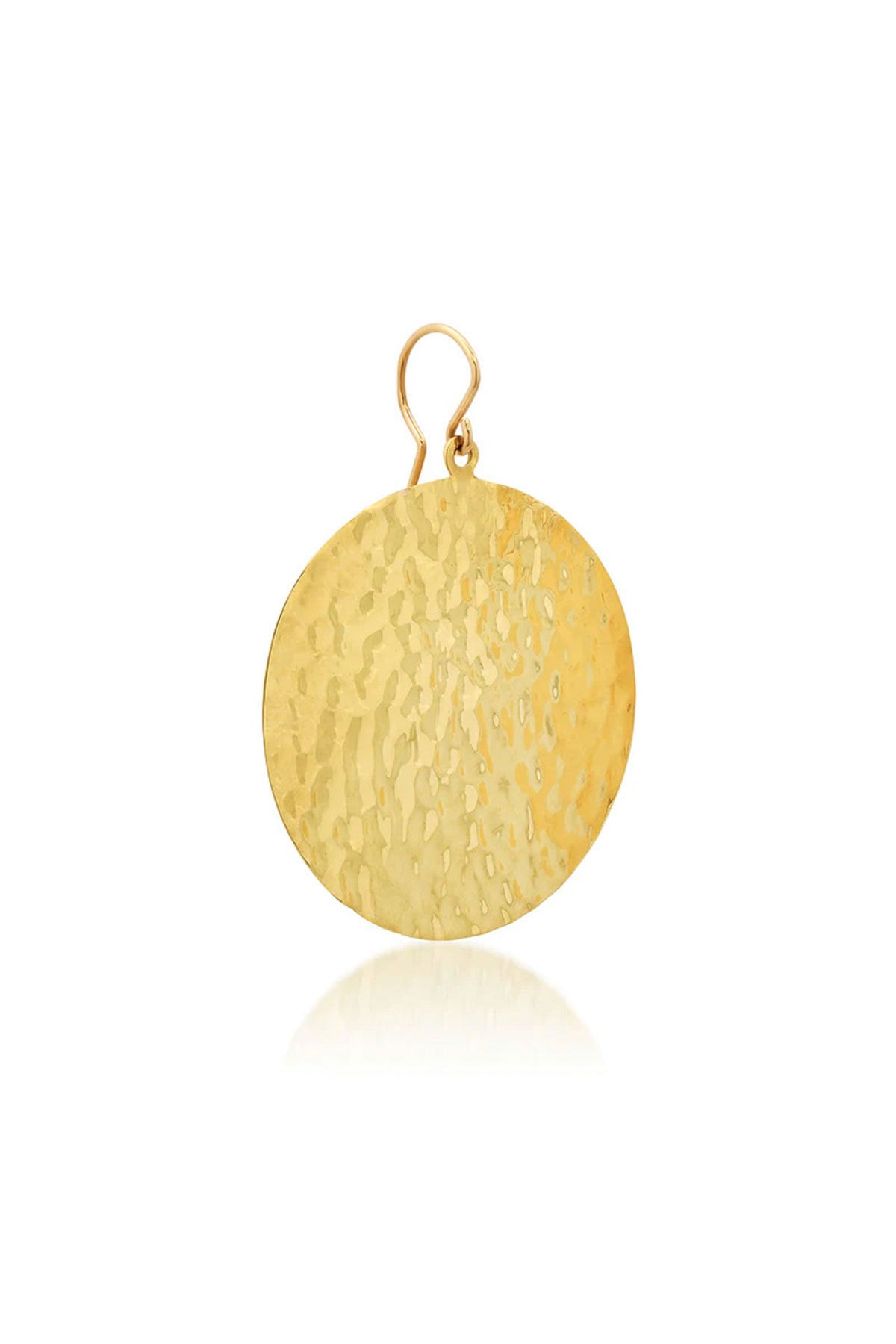 JENNIFER MEYER | LARGE HAMMERED DISC EARRINGS
