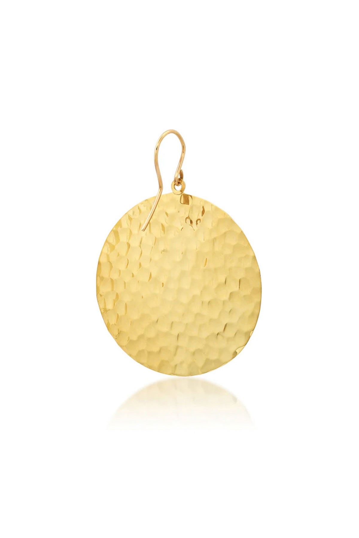 JENNIFER MEYER | LARGE HAMMERED DISC EARRINGS