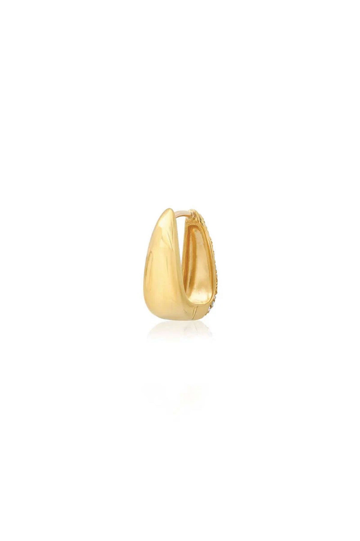 JENNIFER MEYER | MINI ELONGATED DIAMOND TEARDROP HUGGIES