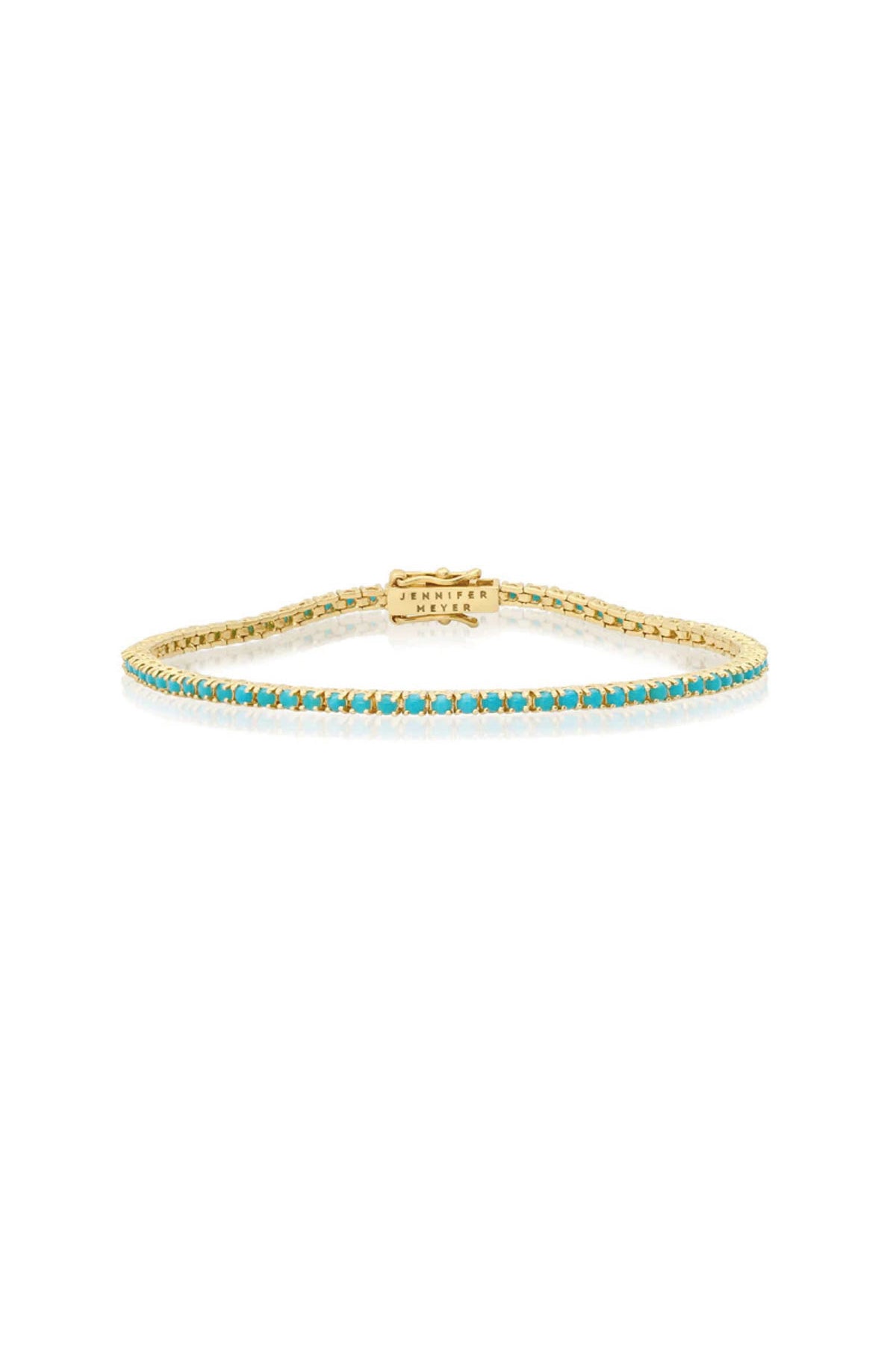 JENNIFER MEYER | 4-PRONG TURQUOISE TENNIS BRACELET