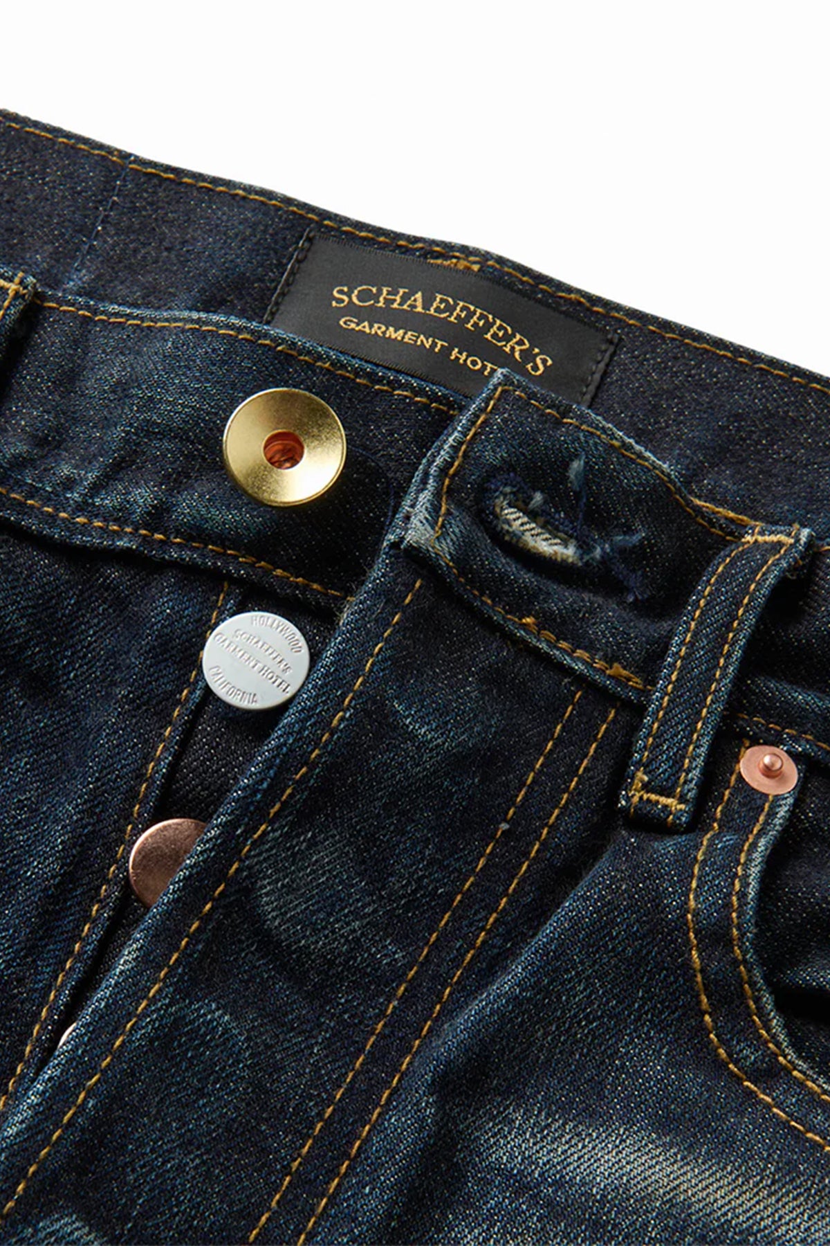 SCHAEFFER'S GARMENT HOTEL | 103 ARTIST PATINA INDIGO WASHED JEANS