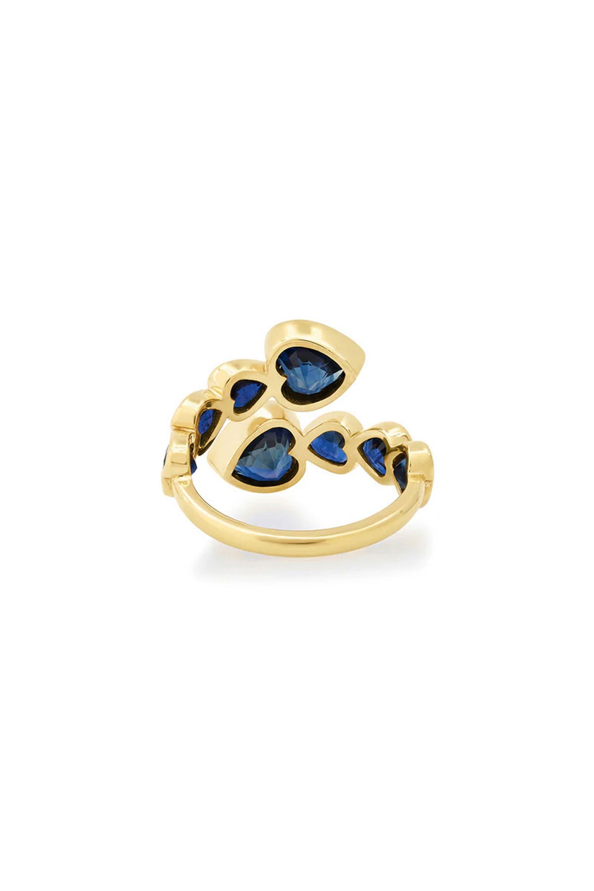JENNIFER MEYER | BLUE SAPPHIRE HEART WRAP RING
