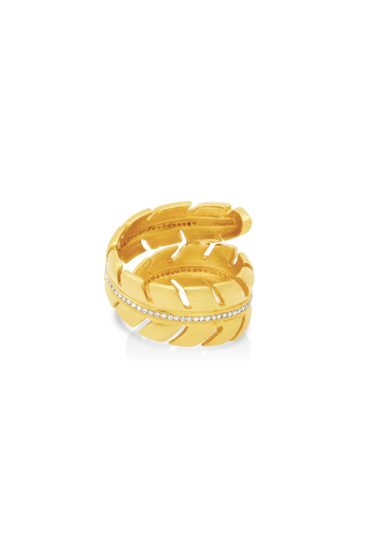 JENNIFER MEYER | WRAP LEAF RING WITH DIAMONDS
