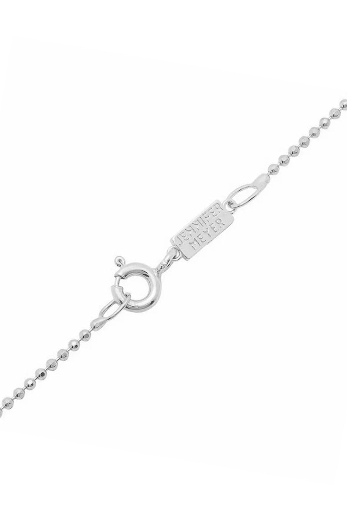 JENNIFER MEYER | WHITE GOLD DIAMOND ANNIVERSARY LEAF NECKLACE