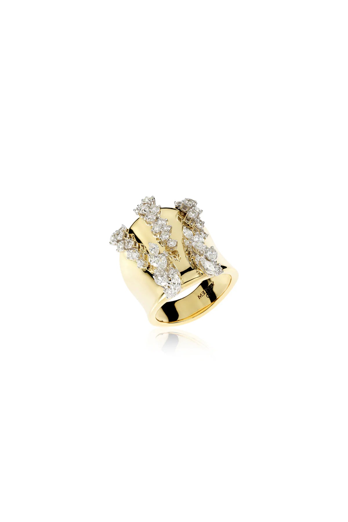 YEPREM | GOLD STRADA STACKABLE DIAMOND RING