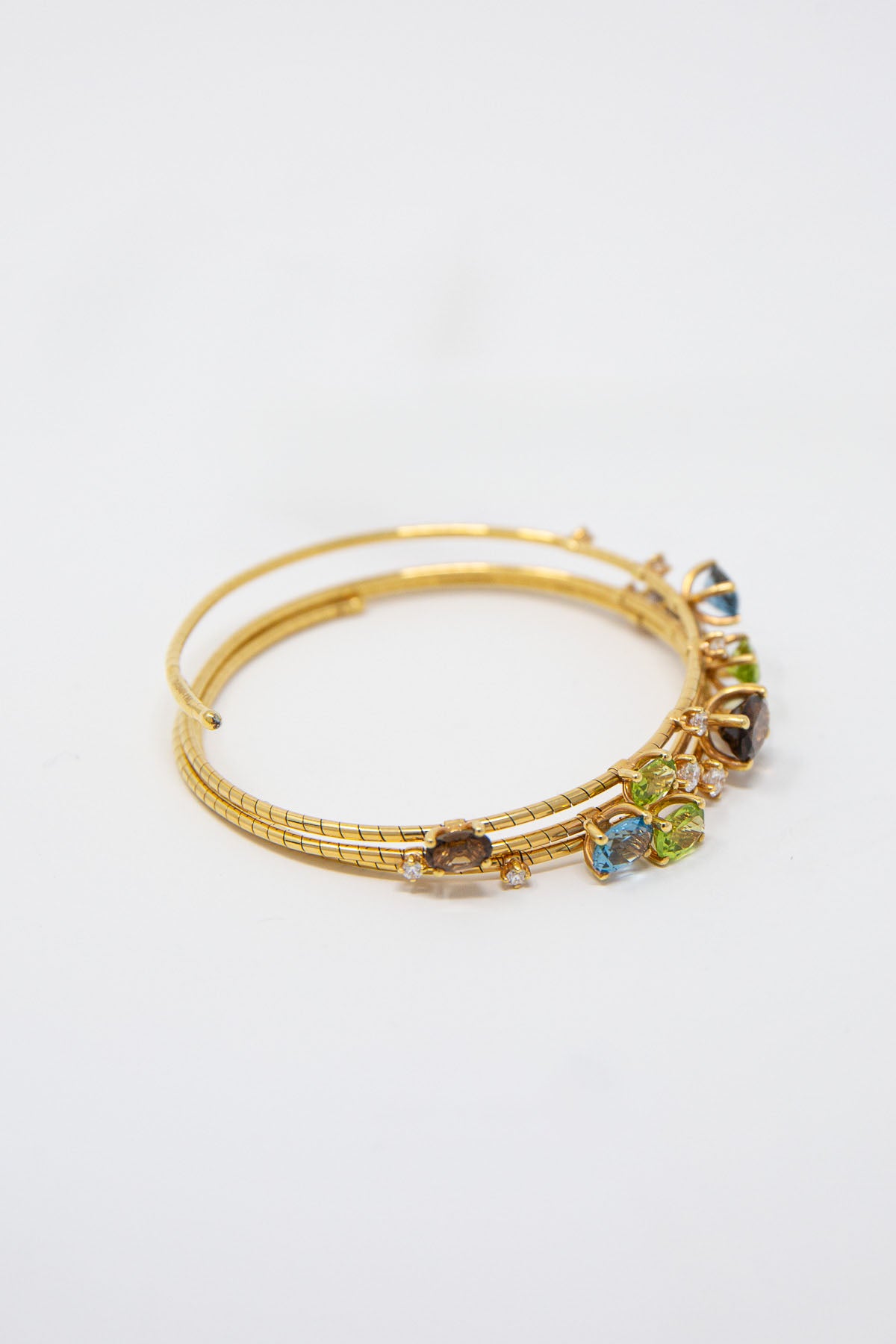 MATTIA CIELO | MULTI STONE SPIRAL BRACELET