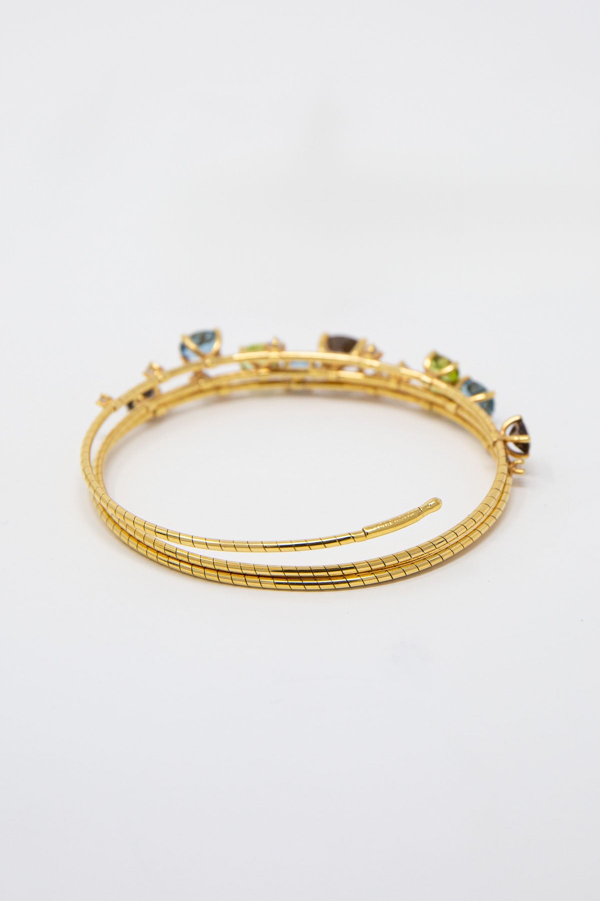 MATTIA CIELO | MULTI STONE SPIRAL BRACELET